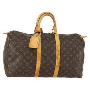 LOUIS VUITTON Monogram Keepall 45 Boston Bag M41428 LV Auth 158139